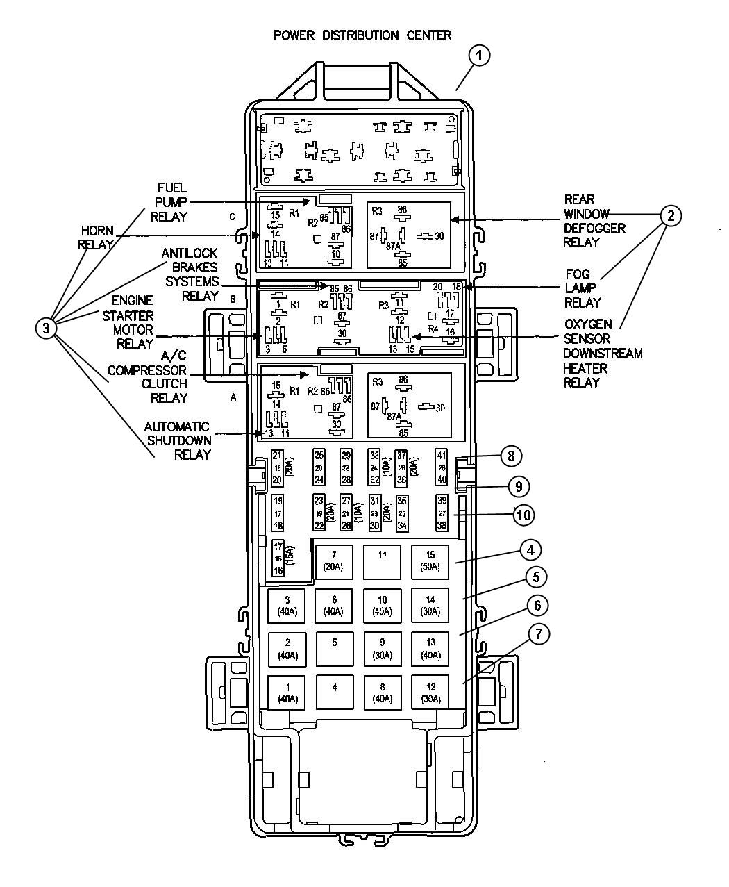 56006771 - jeep Relay. Electrical. Abs pump | Jeep Parts Overstock ...