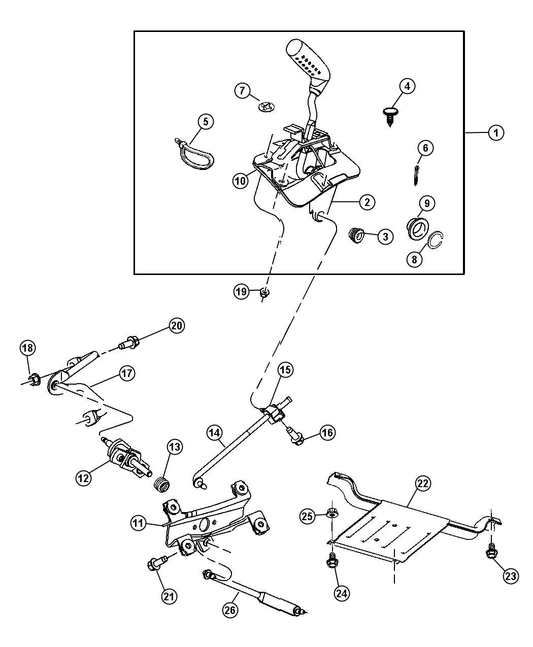 06506629AA - jeep Nut. Rivet. Mounting. [m12x1.75x29.59], skid plate