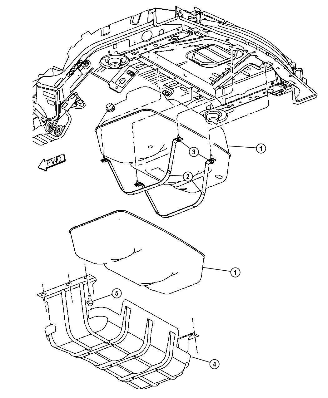 2006 Jeep Liberty Filter. Fuel - 52129238AA | Jeep Parts Overstock