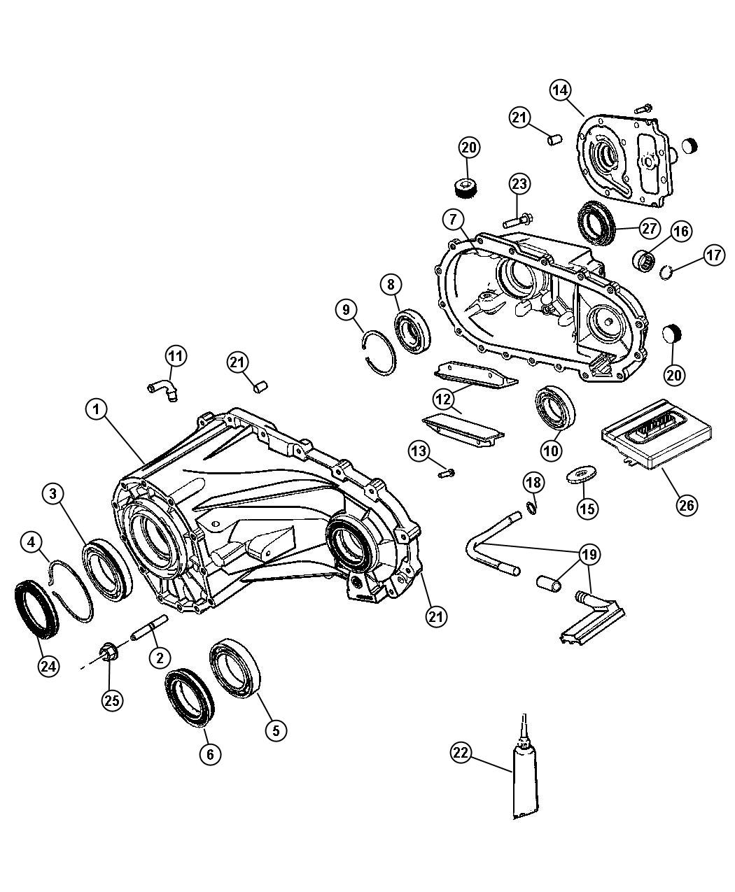 56029534AB - jeep Module. Transfer case control. Up to 04/24/2008, up