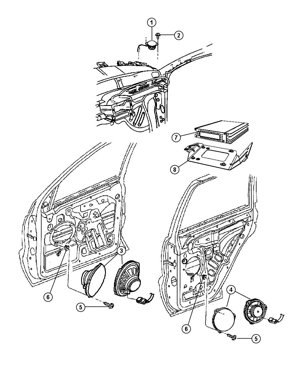 jeep Commander Amplifier - 05064353AR | Jeep Parts Overstock, Lakeland FL