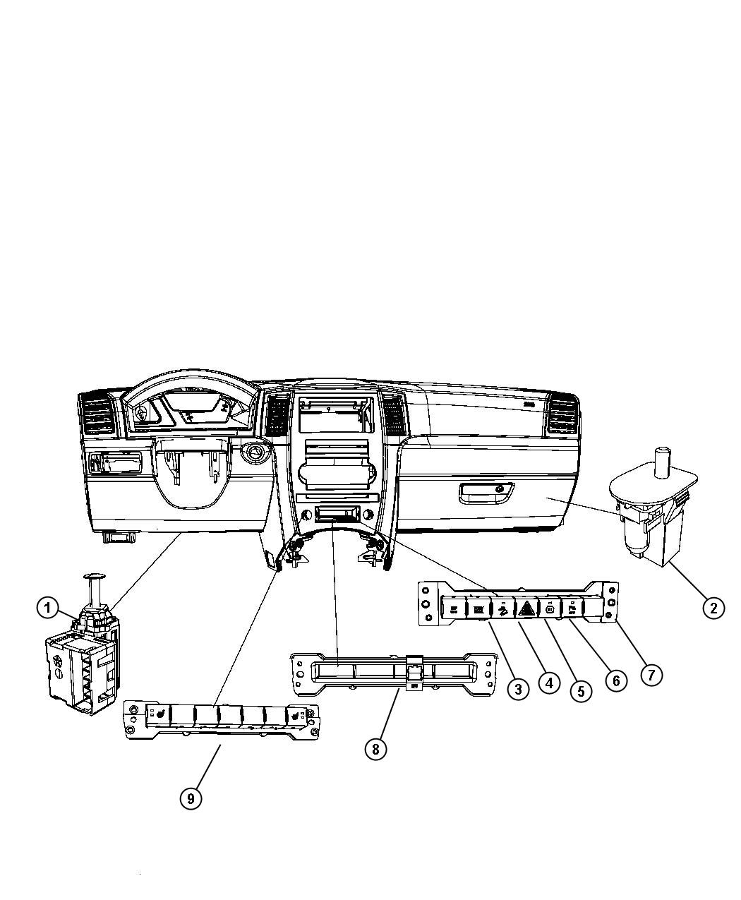 04602904AF - Jeep Switch. 5 gang | Jeep Parts Overstock, Lakeland FL