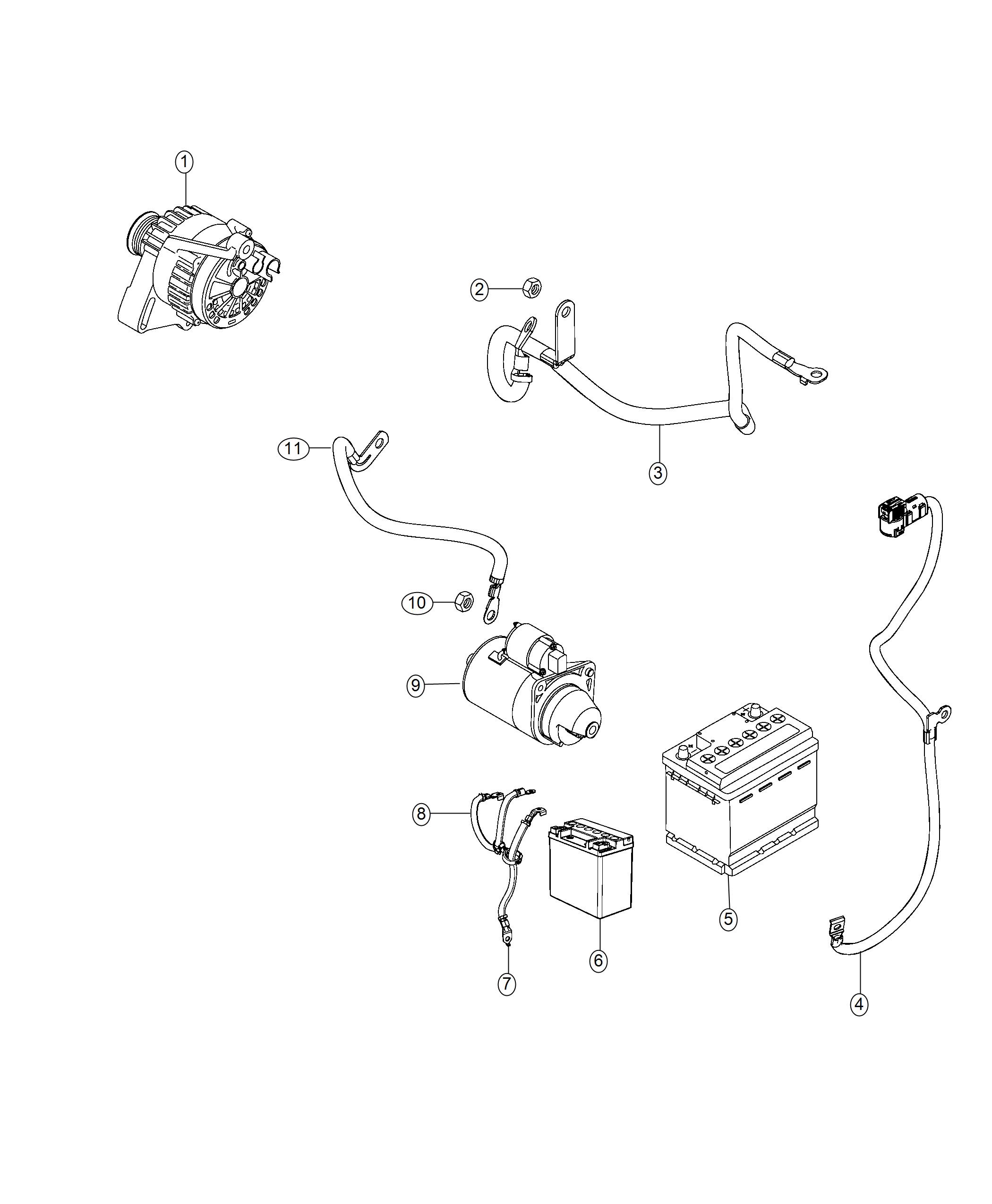 2019 Jeep Compass Wiring. Battery positive. Fca - 68309053AE | Jeep Parts Overstock, Lakeland FL